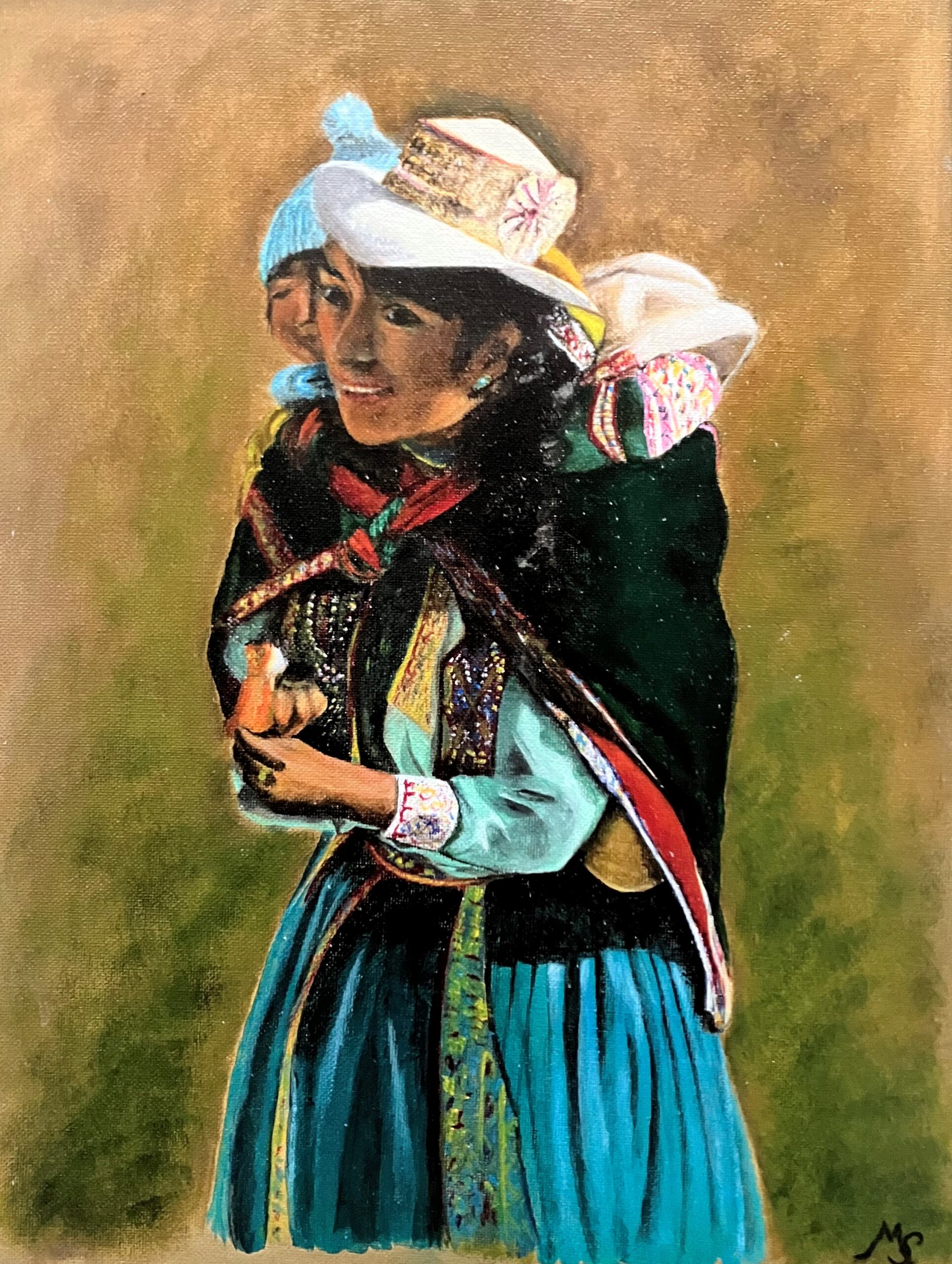 Peruaanse vrouw met kind